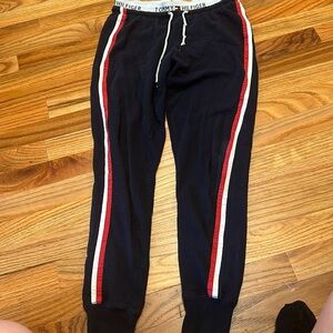 Tommy Hilfiger cute striped sweatpants in dark blue